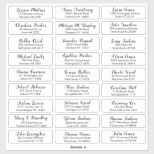 Crear su propio Pegatina de dirección de invitado