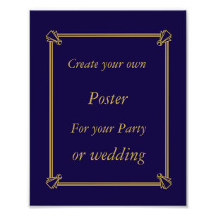 Crear su propio poster de fotos de Art Deco