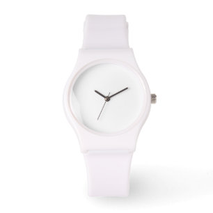 Crear su propio reloj blanco de silicona Strap Whi