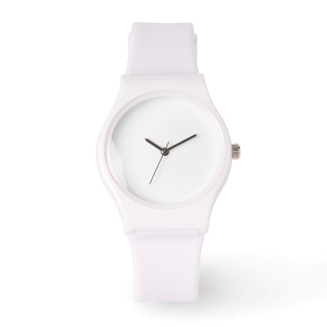 Crear su propio reloj blanco de silicona Strap Whi (Anverso)