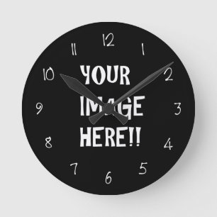 Crear su propio reloj de pared redondo acrílico (