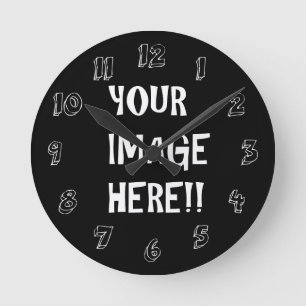 Crear su propio reloj de pared redondo acrílico (m