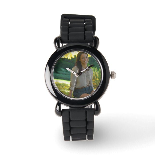 Crear su propio reloj de Purpurina plateado Person (Anverso)