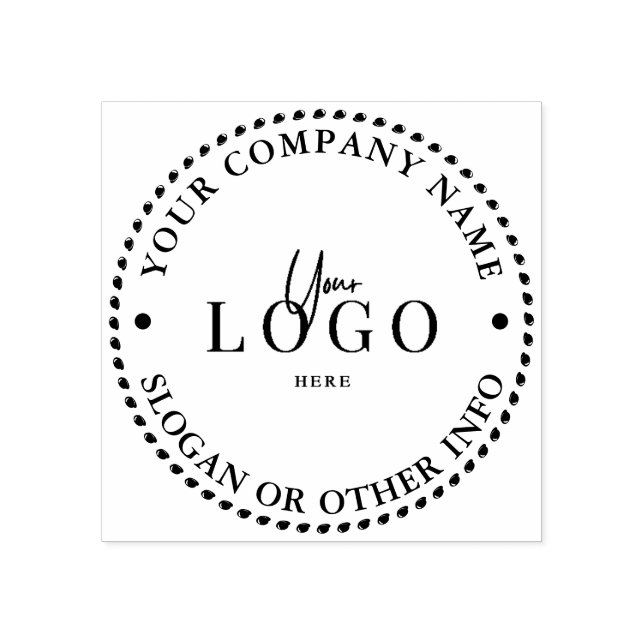 Crear su propio sello de goma de logotipo comercia (Impresión)