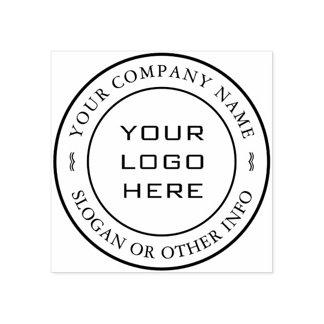 Crear su propio sello de goma de logotipo comercia (Impresión)