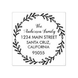 Crear su propio sello de goma redondeada simple y