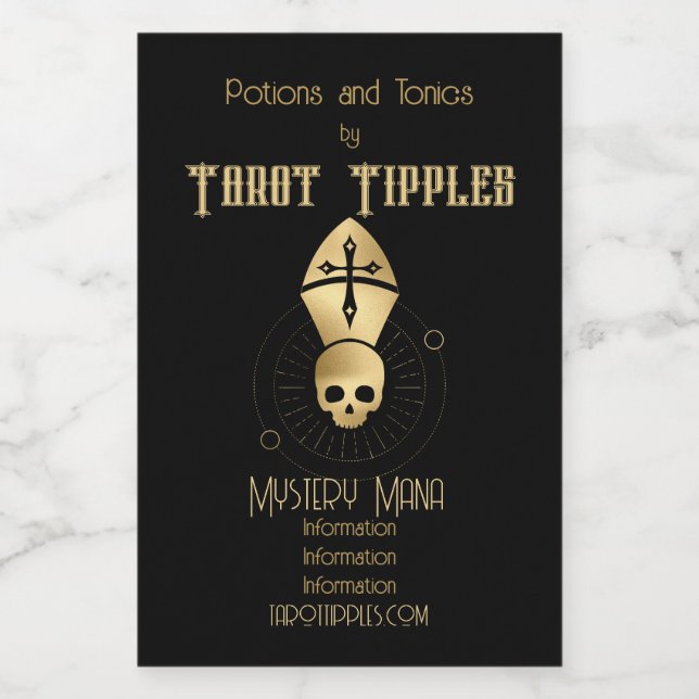 Crear su propio Tarot jerárquico de Arcana de Oro (Etiqueta única)