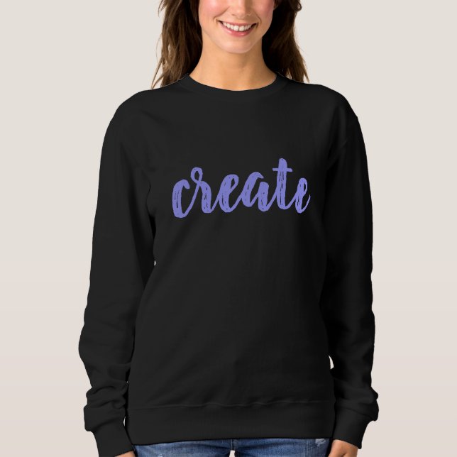 "Crear" sudadera femenina (Anverso)
