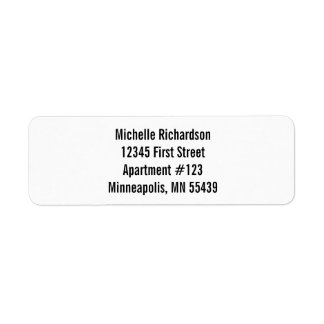 Crear sus propias etiquetas de dirección de devolu