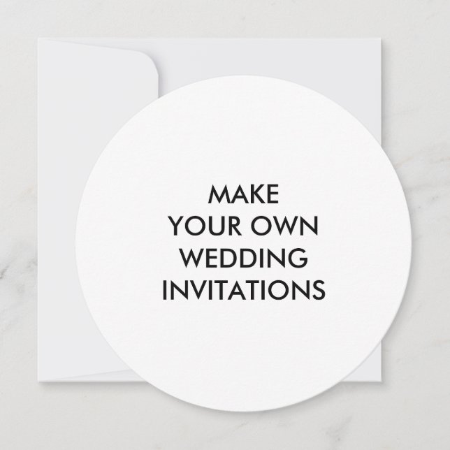 Crear sus propias invitaciones de casamiento con u (Anverso)
