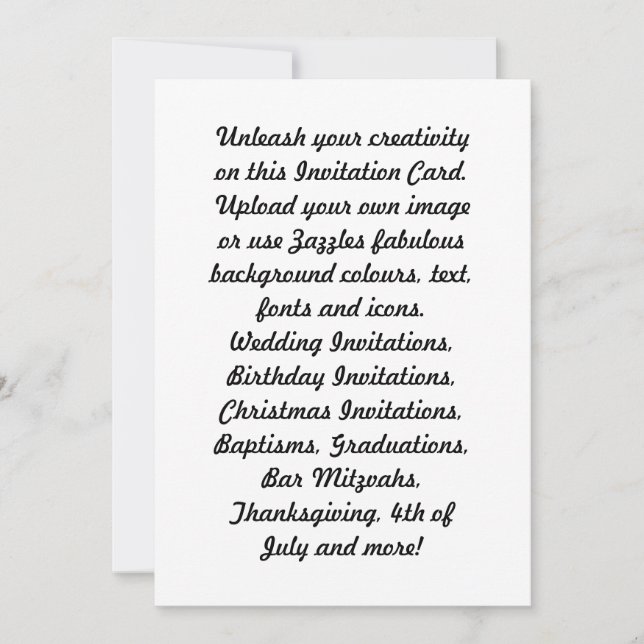 Crear sus propias Invitaciones de celebración/ (Anverso)