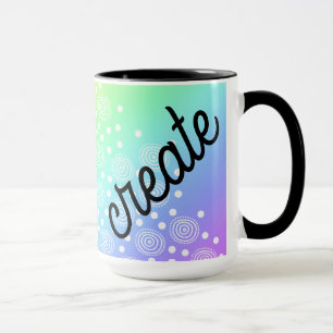 Crear taza de café arcoíris