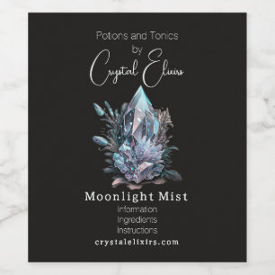 Crear tu propia etiqueta apothecary Crystals
