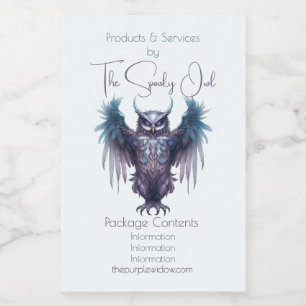 Crear tu propia etiqueta apothecary Owl