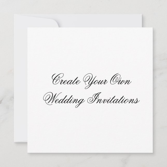 Crear tu propia forma cuadrada de invitaciones de  (Anverso)