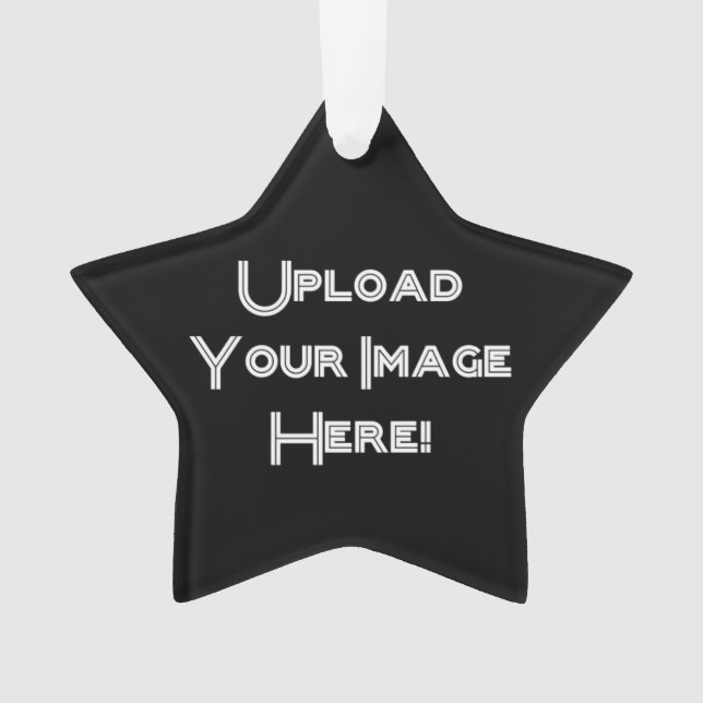 Crear-Tu Propia Foto Cargar Ornamento Cerámico (Anverso)