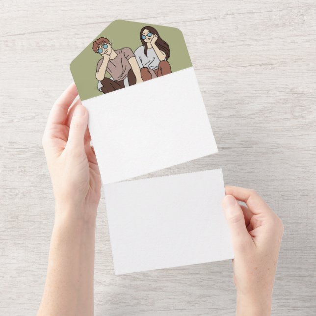 Crear Tu Propia Invitación Todo En Una Boda (desgarro)