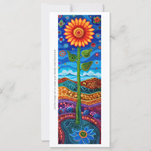 Crear tu propia tarjeta de marcadores de girasol d