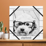 Crear tu propio arte de Instagram - fondo rústico<br><div class="desc">Una excelente manera de mostrar tus fotos cuadradas desde tu cuenta en línea. Añada una foto cuadrada para hacer un gran recuerdo. Si necesita ajustar el texto o la imagen,  haga clic en el vínculo personalizar.</div>