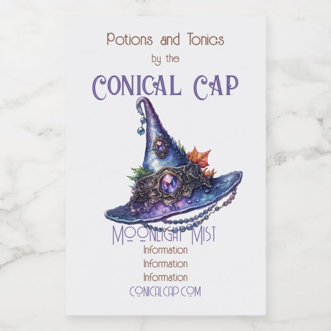 Crear tu propio Gorra de brujas de otoño con guija (Etiqueta única)