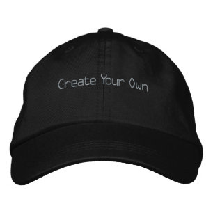 Crear tu propio texto Gorras de color negro