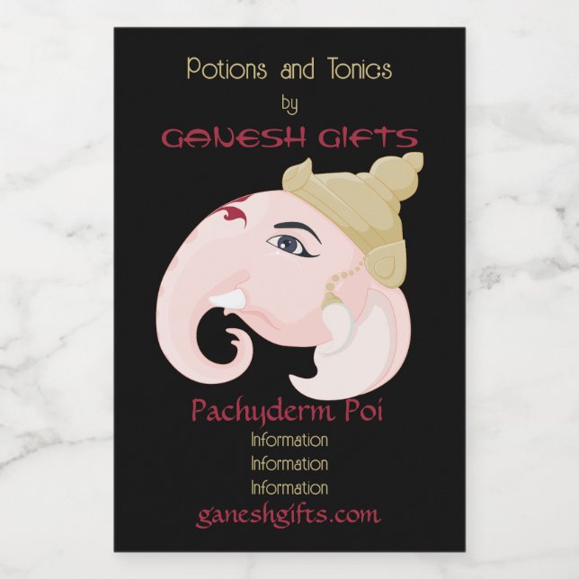 Crear tu propio y colorido perfil de Ganesh (Etiqueta única)