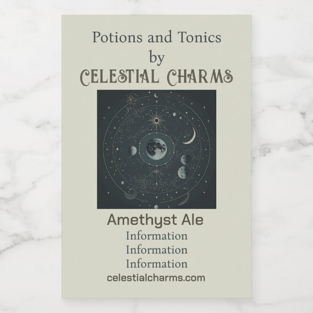 Crear tus propias lunas celestes (Etiqueta única)