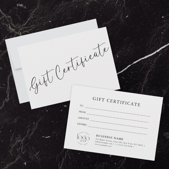 Crear un certificado de regalo | Tarjeta de regalo (personalized custom business gift certificate for employees)