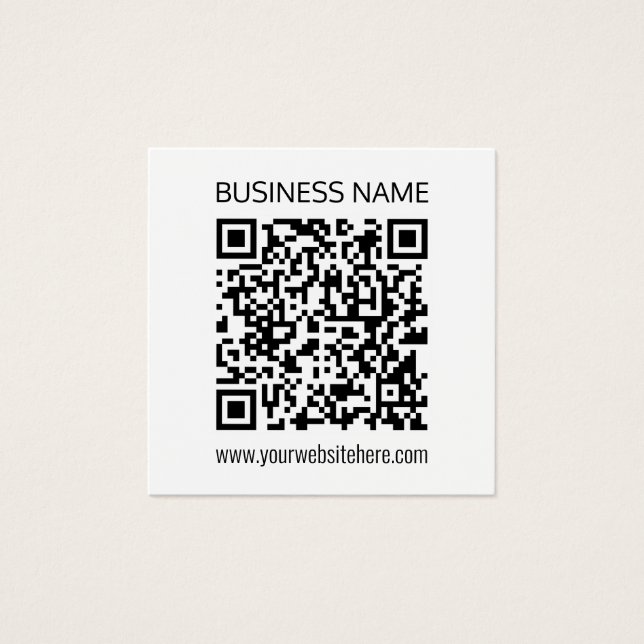 Crear un código QR para empresas texto instantáneo (Anverso)