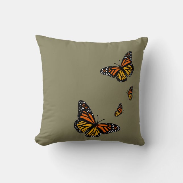 Crear un Cojín decorativo de mariposas monarca de  (Anverso)