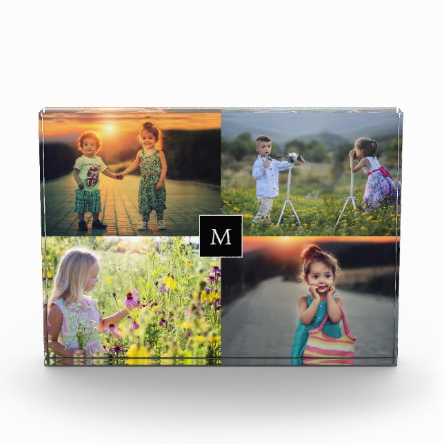 Crear un collage de fotos de su familia monogramad (Anverso)