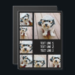 Crear un Collage de fotos Personalizado con 7 foto<br><div class="desc">Un sencillo collage de fotos con un área para añadir cualquier texto. Usa tus fotos o fotos favoritas para hacer un toque divertido para compartir con tus amigos. Para obtener los mejores resultados, recortar las fotos en cuadrados antes de subir. También puede cambiar el color de fondo y el tipo...</div>