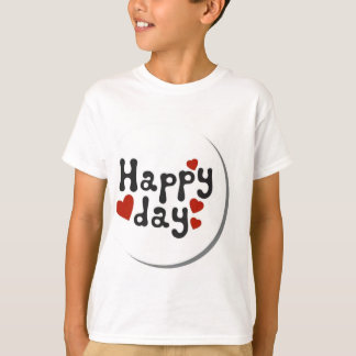 Crear un diseño de camiseta con el título "Feliz D