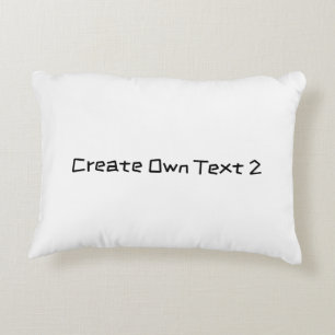 Crear un hogar de texto Decoración y almohadas del