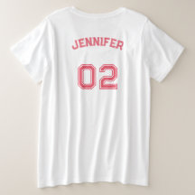 Crear un nombre de jugador rosado Número de Jersey
