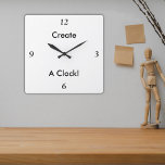 Crear Un Reloj Personalizado 2!<br><div class="desc">Añade un toque de arte a la hora de tu pared y haz que cualquier habitación parezca mejor. Regale un regalo a un amigo o a un ser querido con una imagen preciada. Una forma elegante y útil de mostrar una fotografía favorita. Elija uno de los tres estilos y formas...</div>