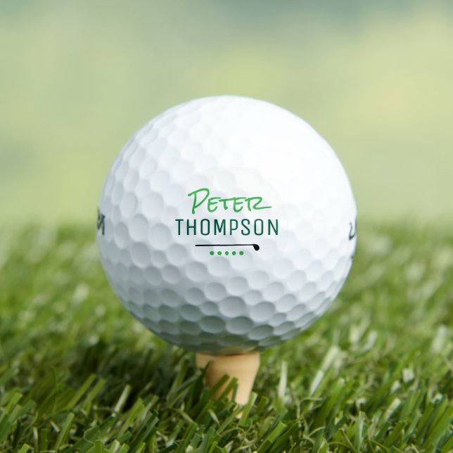 Crear una bola de golf de nombre verde Personaliza (Camiseta in situ)