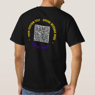 Crear una camiseta con código QR con texto Persona