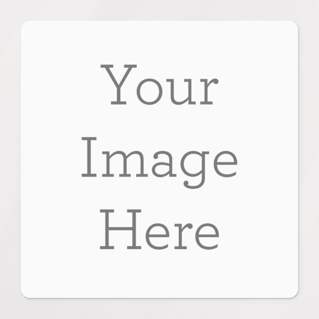 Grande Cuadrada Adhesivo / Resistente al agua Label (Diseño 1)