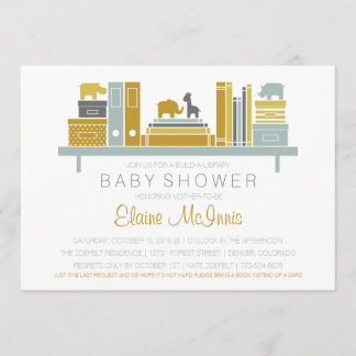 Crear una invitación de Baby Shower a una bibliote