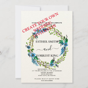Crear una invitación de boda personalizada, tarjet