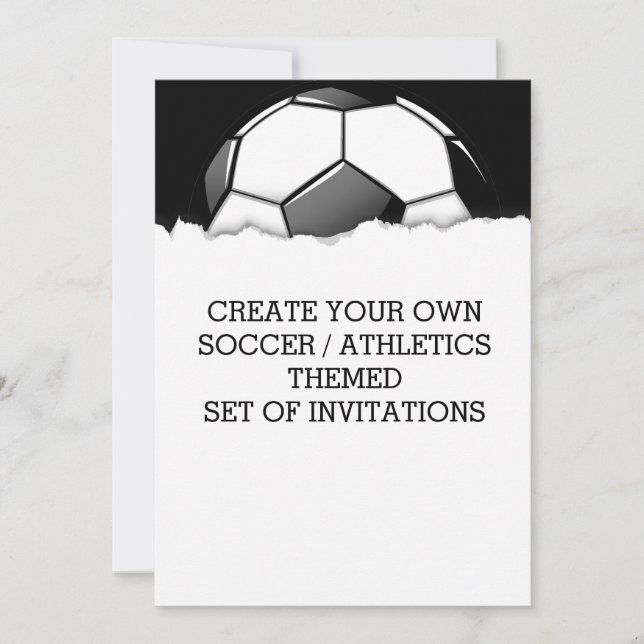 Crear una invitación temática a un juego de fútbol (Anverso)
