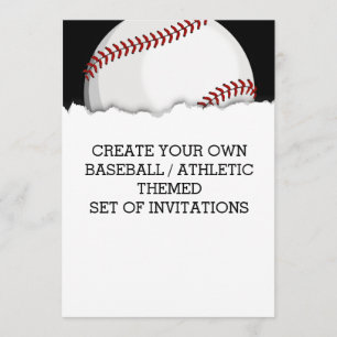 Crear una invitación temática de béisbol