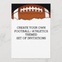 Crear una invitación temática de fútbol