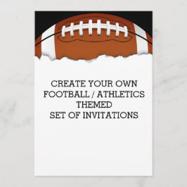 Crear una invitación temática de fútbol