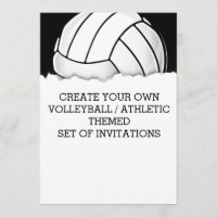 Crear una invitación temática de voleibol