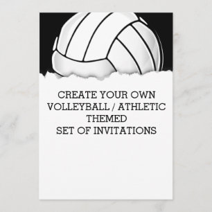 Crear una invitación temática de voleibol