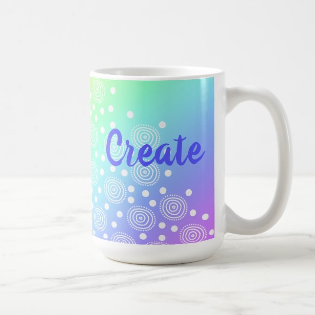 Crear una taza de café gradiente de arcoiris (Derecha)