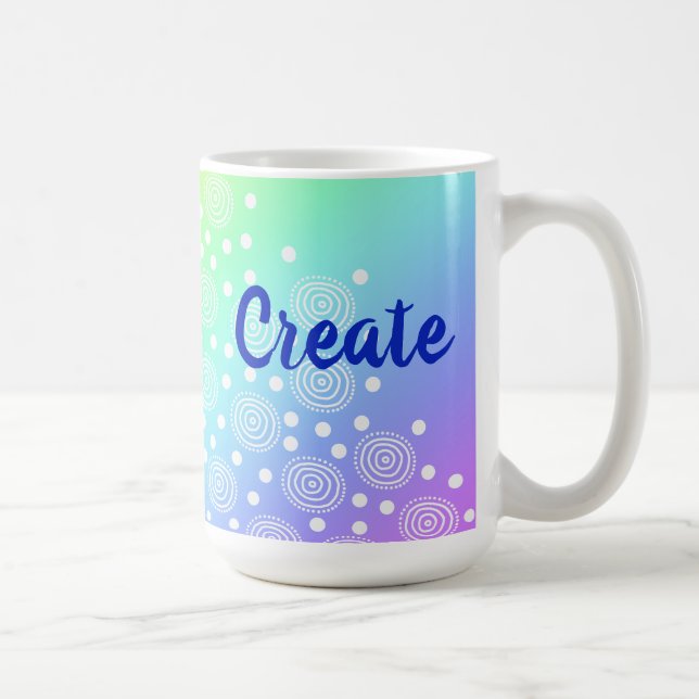 Crear una taza de café gradiente de arcoiris (Derecha)