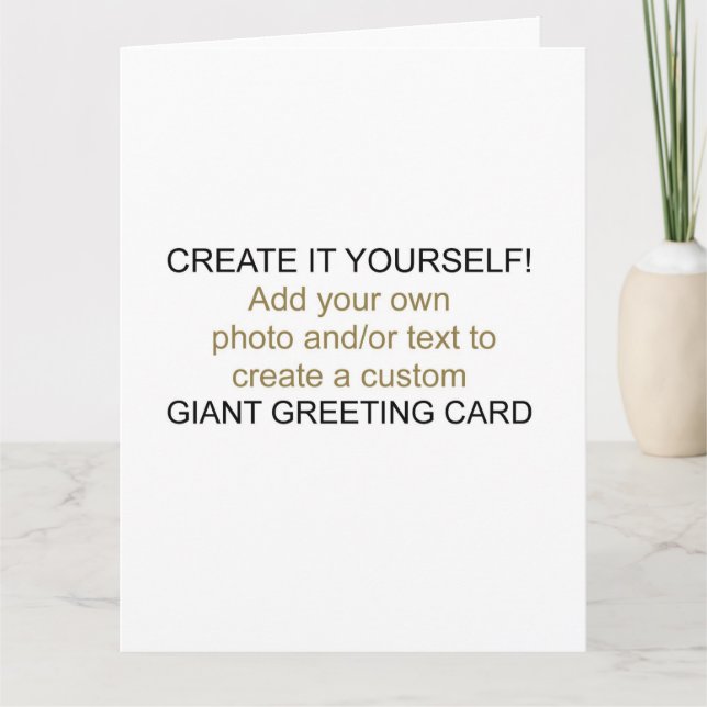 Crearlo Tu Propia Tarjeta De Saludo Gigante (Anverso)